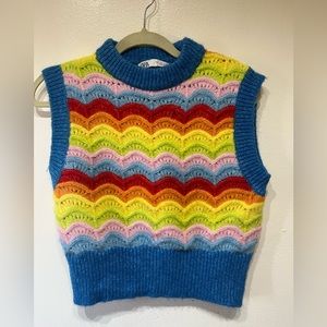 ZARA rainbow 🌈 vest/S size